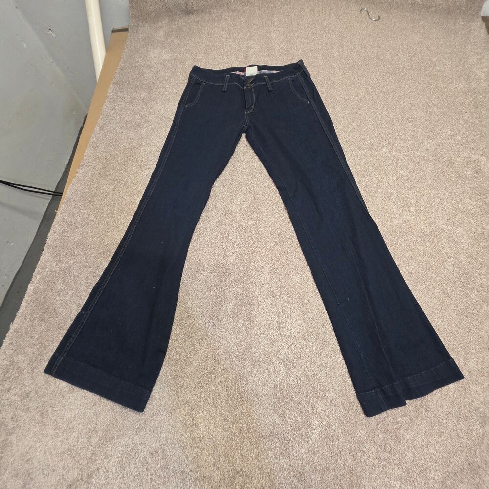 Levi's Dark Indigo Flare Jeans - Women's Wide Leg - Picture 3 of 12